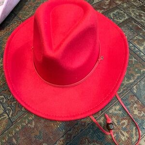 Vibrant Red Cowboy Hat